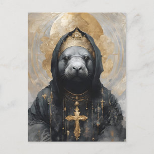 Carte Postale Manatee Nun