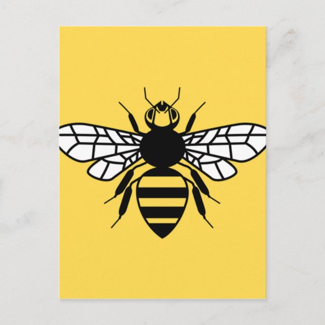 Carte Postale Manchester Bee (Devant)
