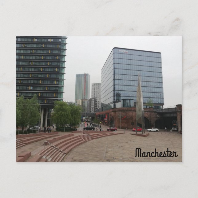 Carte Postale Manchester Cityscape (Devant)