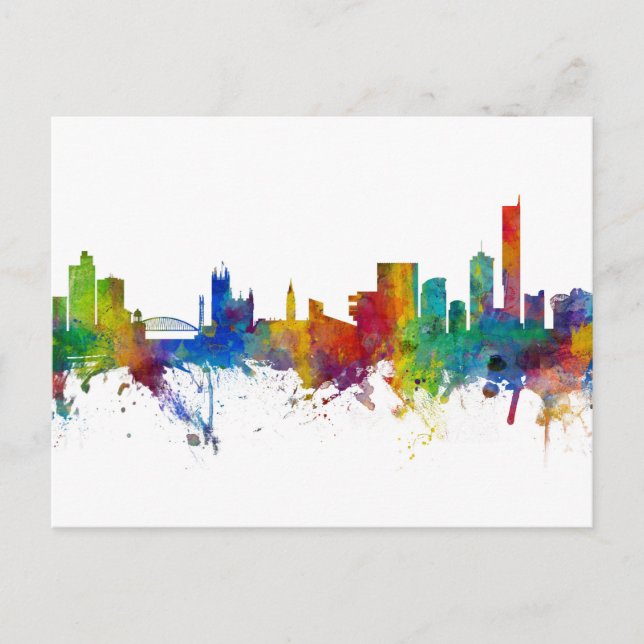 Carte Postale Manchester England Skyline (Devant)