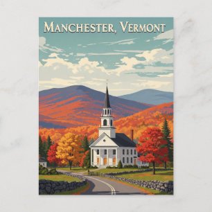 Carte Postale Manchester Vermont Travel
