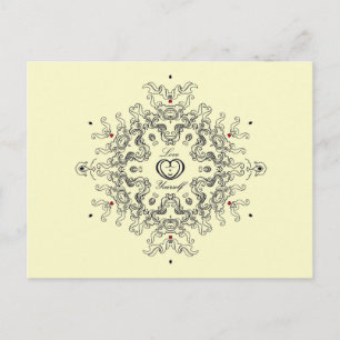 Carte Postale Mandala Art Nouveau "Love Yourself"