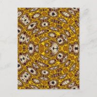 Mandala Bohème à Motif Floral Doré
