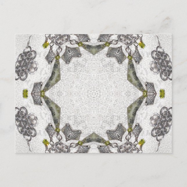 Carte Postale Mandala de kaléidoscope de Chainlink de Celtic (Devant)