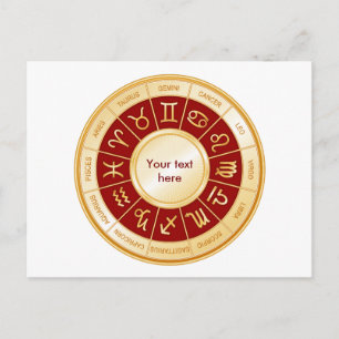 Carte Postale Mandala du zodiaque