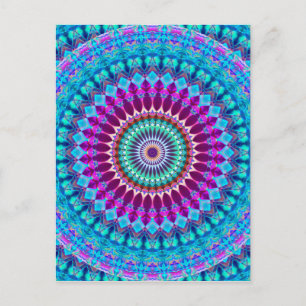 Carte postale Mandala G382 géométrique