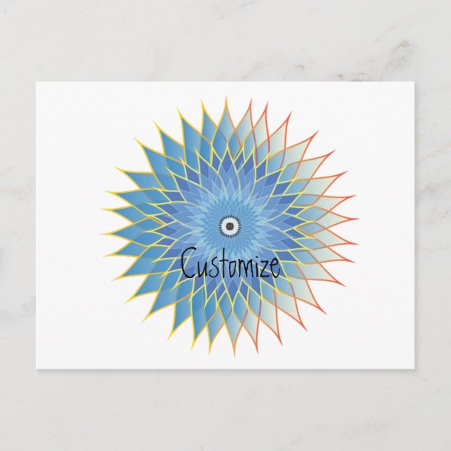 Carte Postale Mandala Lotus Blossom Thunder_Cove (Devant)