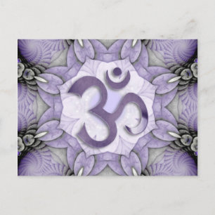 Carte Postale MANDALA OM - violet