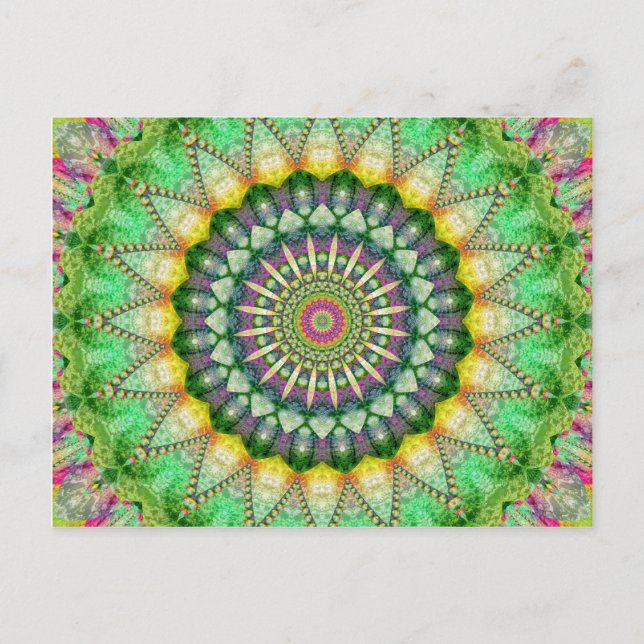 Carte Postale Mandala Patchwork no.1 créé par Tutti (Devant)