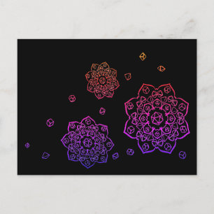 Carte postale Mandala Tumer Dice