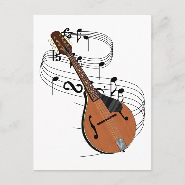 Carte Postale Mandoline (Devant)