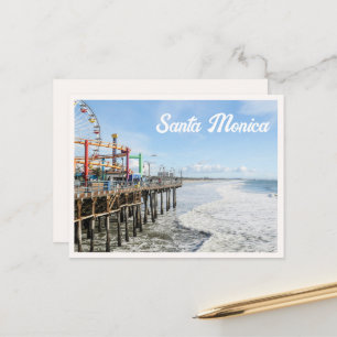 Carte Postale Manège à roulettes de Santa Monica Pier LA Photo