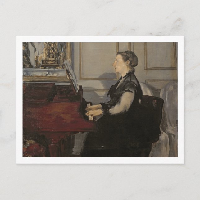 Carte Postale Manet | Madame Manet au piano, 1868 (Devant)