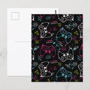 Carte Postale Manette de jeu joystick