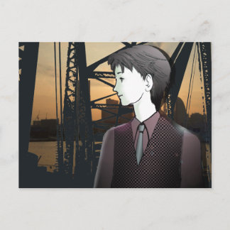 Carte Postale MANGA  garçon YOKOHAMA