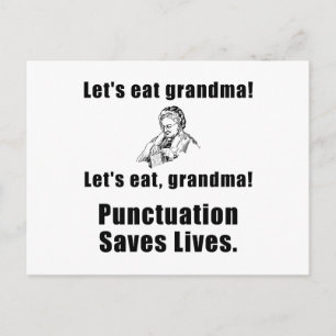 Carte Postale Mangeons grand-mère