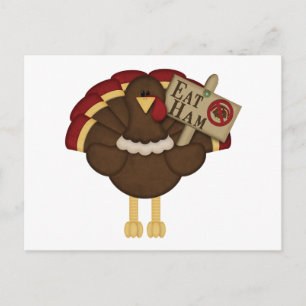 Carte Postale Manger du jambon pas la Turquie
