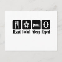 manger le sommeil du football et répéter