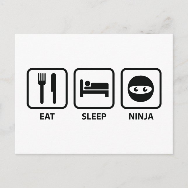 Carte Postale Mangez le Ninja (Devant)