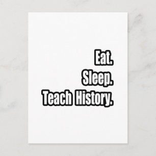 Carte Postale Mangez l'histoire de l'enseignement du sommeil