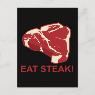 Carte Postale Mangez STeak