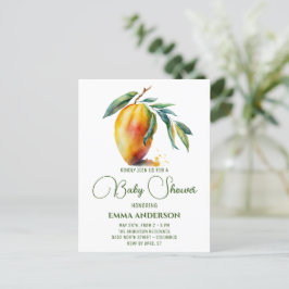 Carte Postale Mango tropical | BABY SHOWER