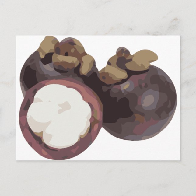 Carte Postale Mangosteen Sweet and Tangy Fruit de Thaïlande (Devant)