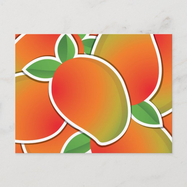Carte Postale Mangue funky (Devant)
