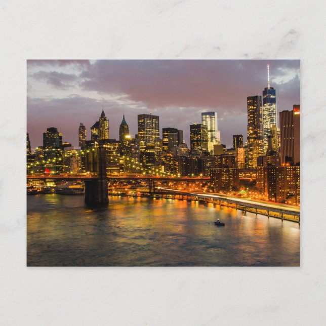 Carte postale Manhattan Bridge, New York États-Uni (Devant)