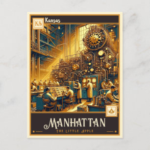 Carte Postale Manhattan, Kansas   VINTAGE