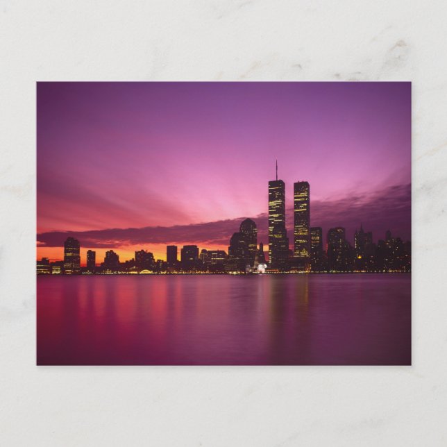 Carte Postale Manhattan Skyline et Hudson River, New York, (Devant)