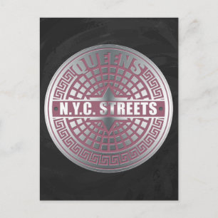 Carte Postale Manhole Covers Queens