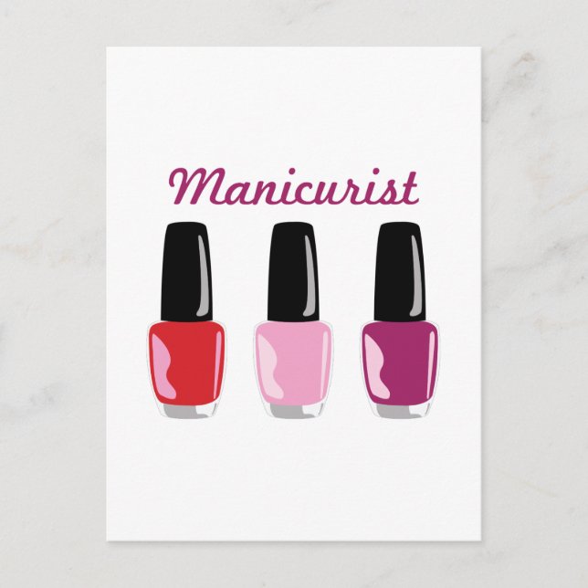Carte Postale Manicuriste (Devant)