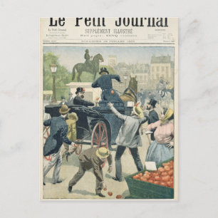 Carte Postale Manifestation populaire contre Joseph Reinach