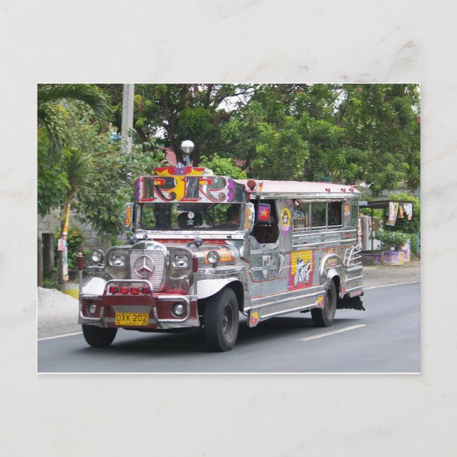 Carte Postale Manille Jeepney (Devant)