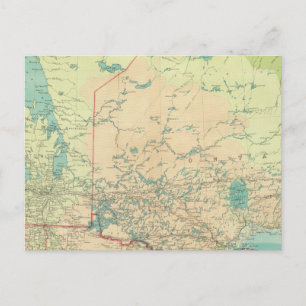 Carte Postale Manitoba et Nord-Ouest de l'Ontario