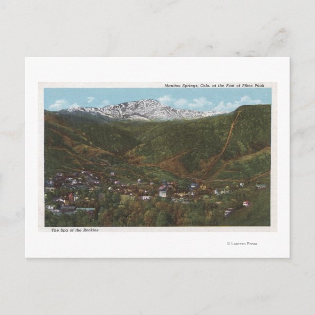 Carte Postale Manitou Springs, CO - Le Spa des Rocheuses (Devant)
