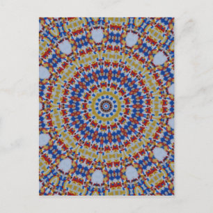 Carte Postale Manla yellow blue