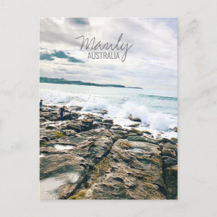 Carte Postale Manly Beach surf océanique Australie Voyage