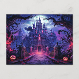 Carte Postale Manoir super Éffrayant hanté   Bonne Halloween