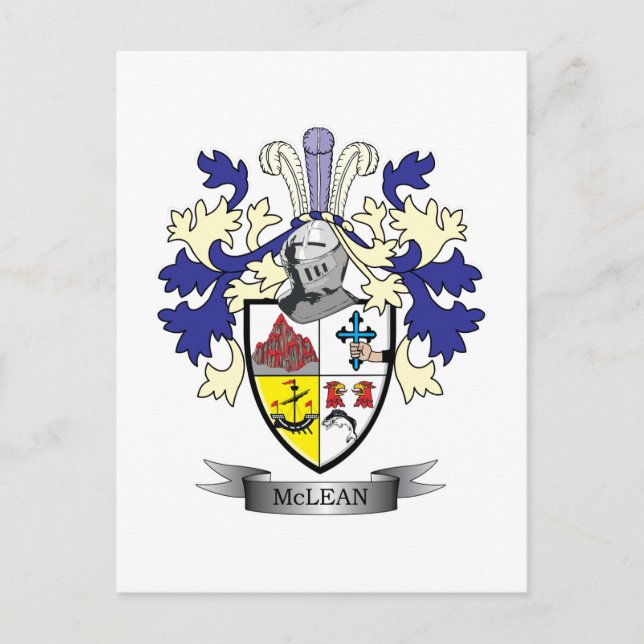 Carte Postale Manteau de crête de famille McLean TITRE (Devant)