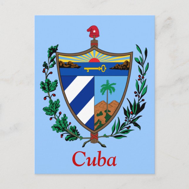 Carte Postale Manteau des bras du Cuba (Devant)