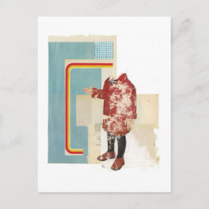 Carte Postale Manteau rouge