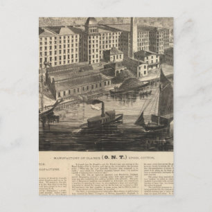 Carte Postale Manufacture de coton sur canette Clark's ONT