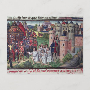 Carte Postale Manuscrit de Jean Vauquelin