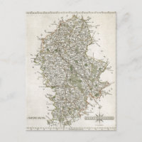 MAP OF STAFFORDSHIRE 1793