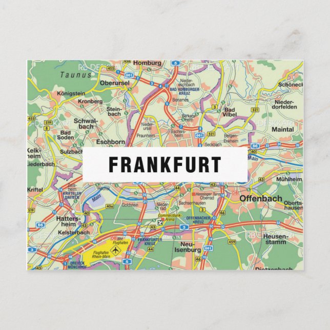 CARTE POSTALE MAP POSTCARDS (Devant)