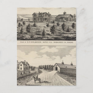 Carte Postale Maple Hilland Silver Spring Ranch, Kansas