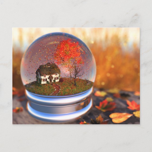 Carte postale Maple Leaf Globe (Devant)