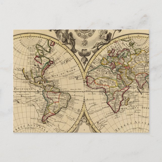Carte Postale Mappemonde (Devant)